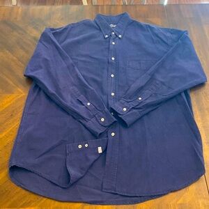 Armadillo men button up navy size G 100% algodao shirt